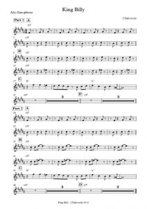 thumbnail of King Billy – 5 alto sax